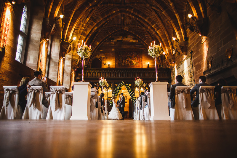 Peckforton castle wedding photography cheshire