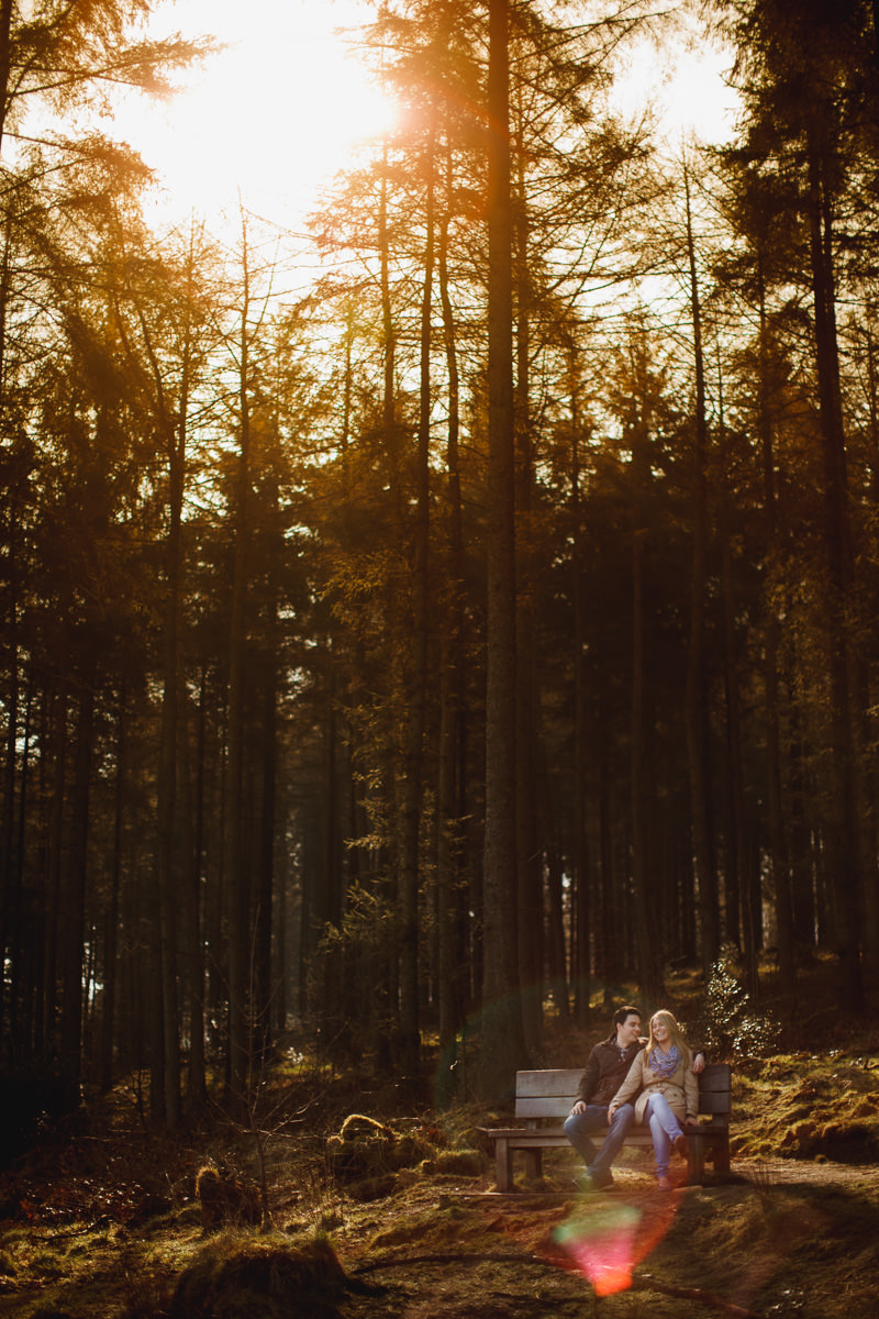 Macclesfield forest engagement shoot - pre wedding photography cheshire