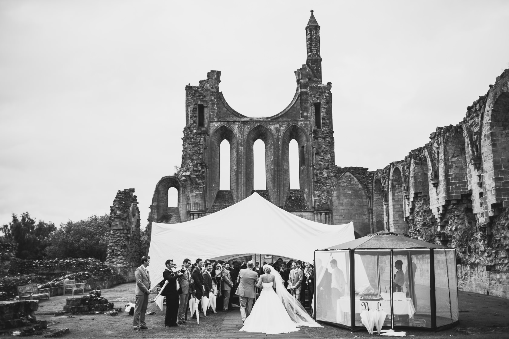 Byland abbey wedding photographers - arj photography