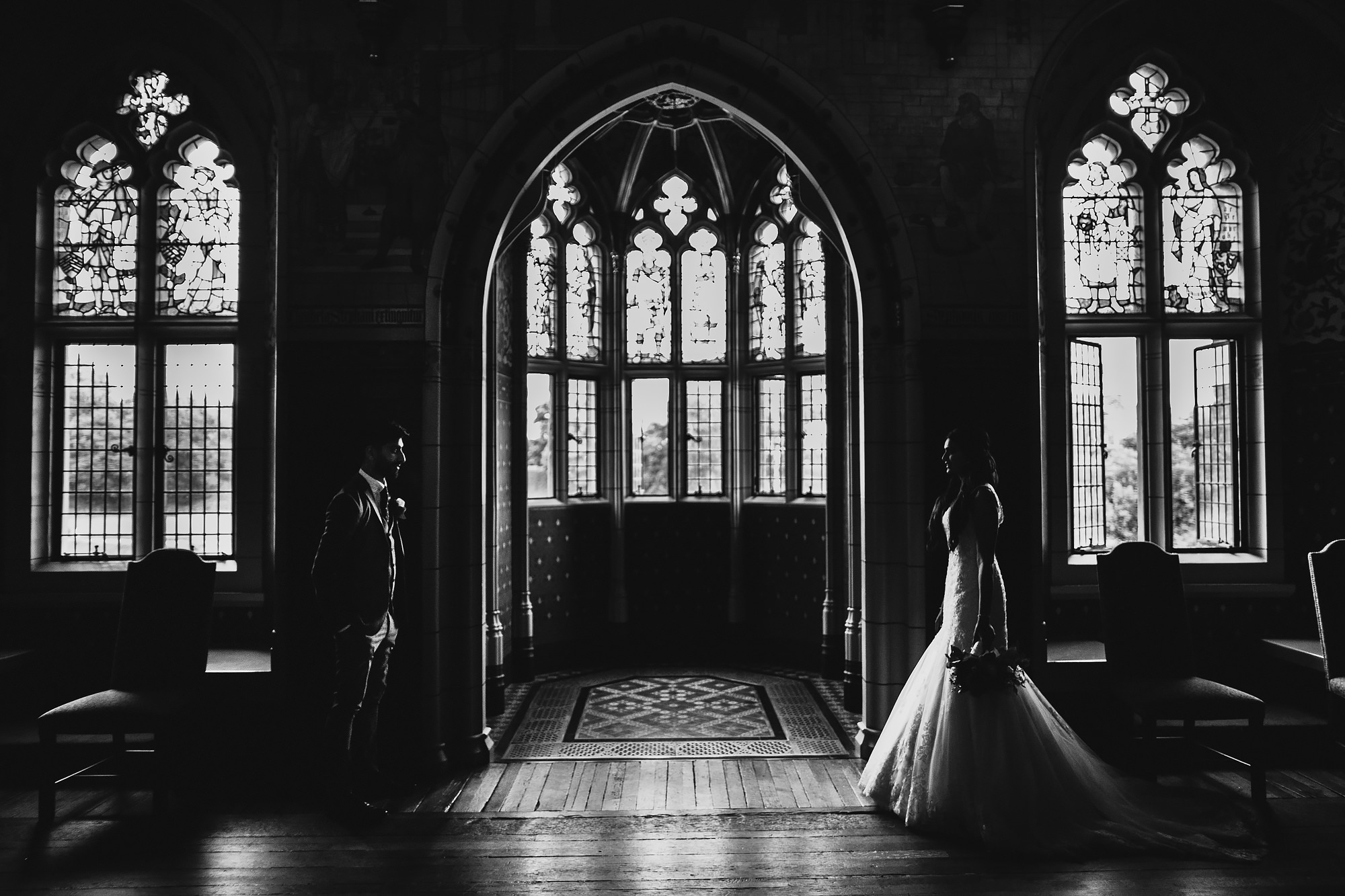 Cardiff castle wedding photography