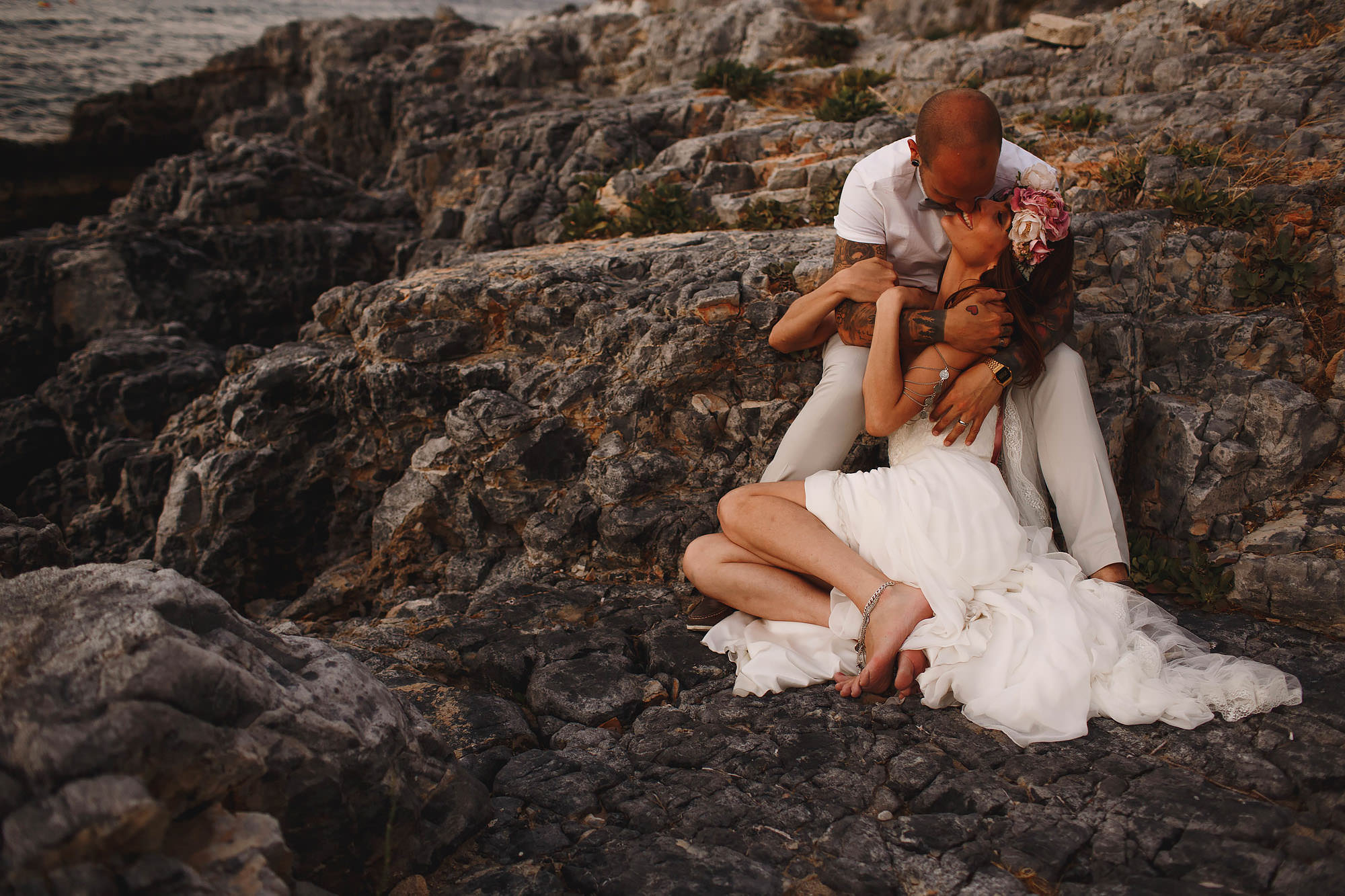 Rhodes lindos wedding photography greece - beach wedding by arj photography