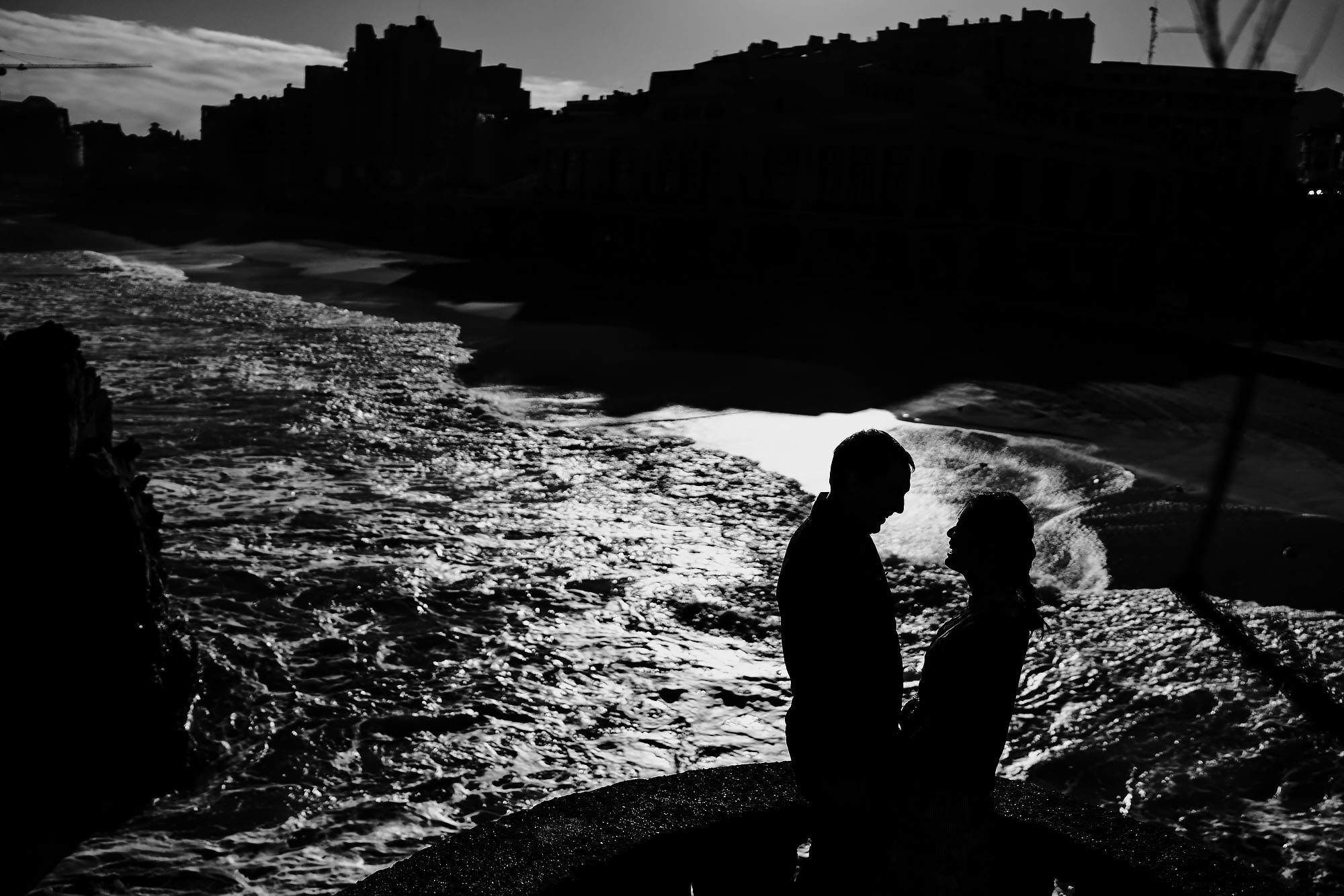 Biarritz engagement shoot - destination wedding photography by arj photography