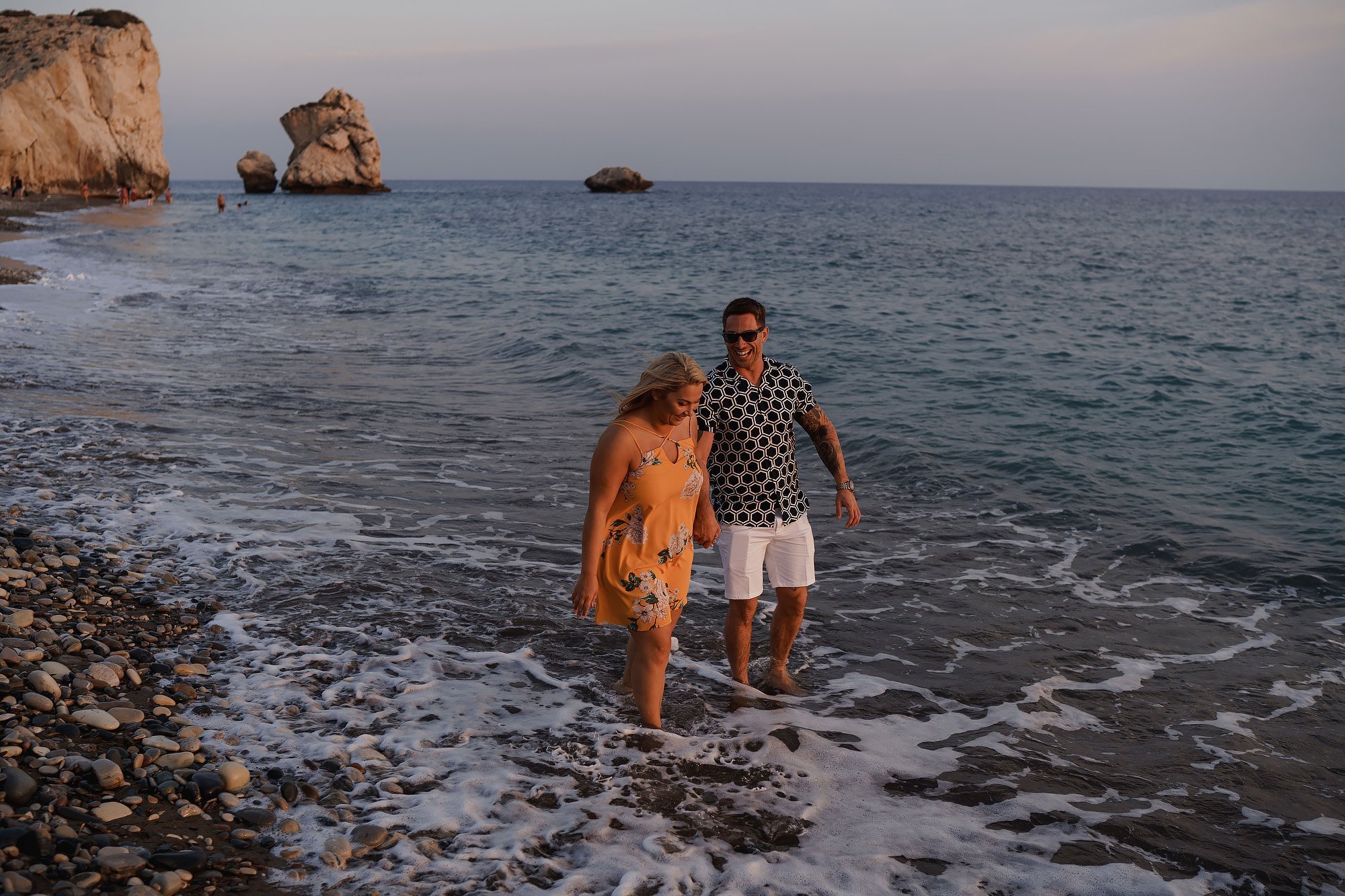 Cyprus kouklia aphrodite's rock engagement shoot - destination wedding photography by arj photography