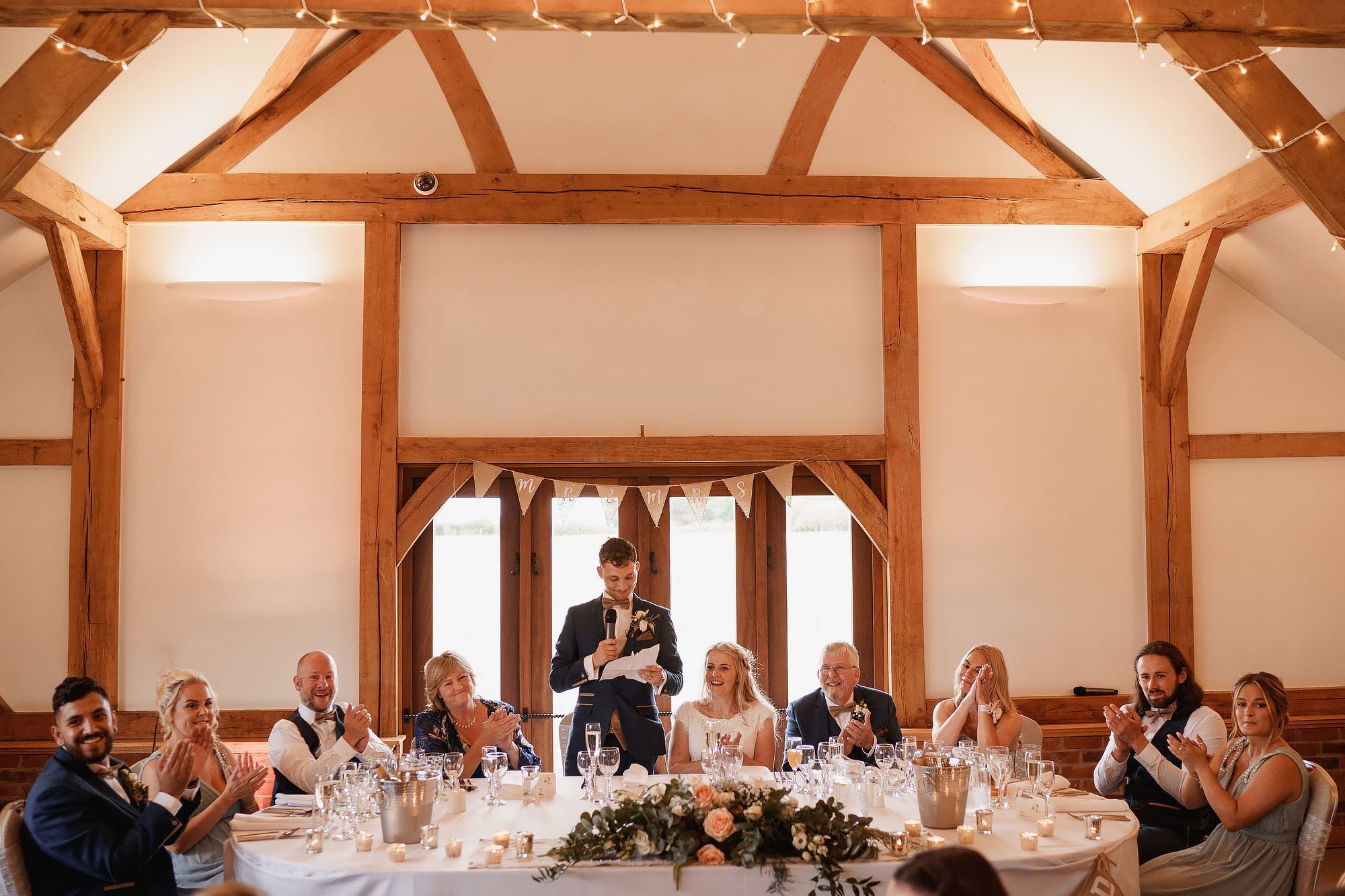 Wedding at sandhole oak barn by arj photography
