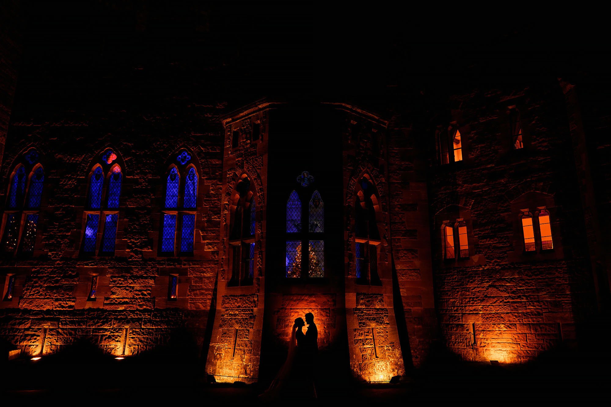Winter wedding at peckforton castle cheshire - arj photography®