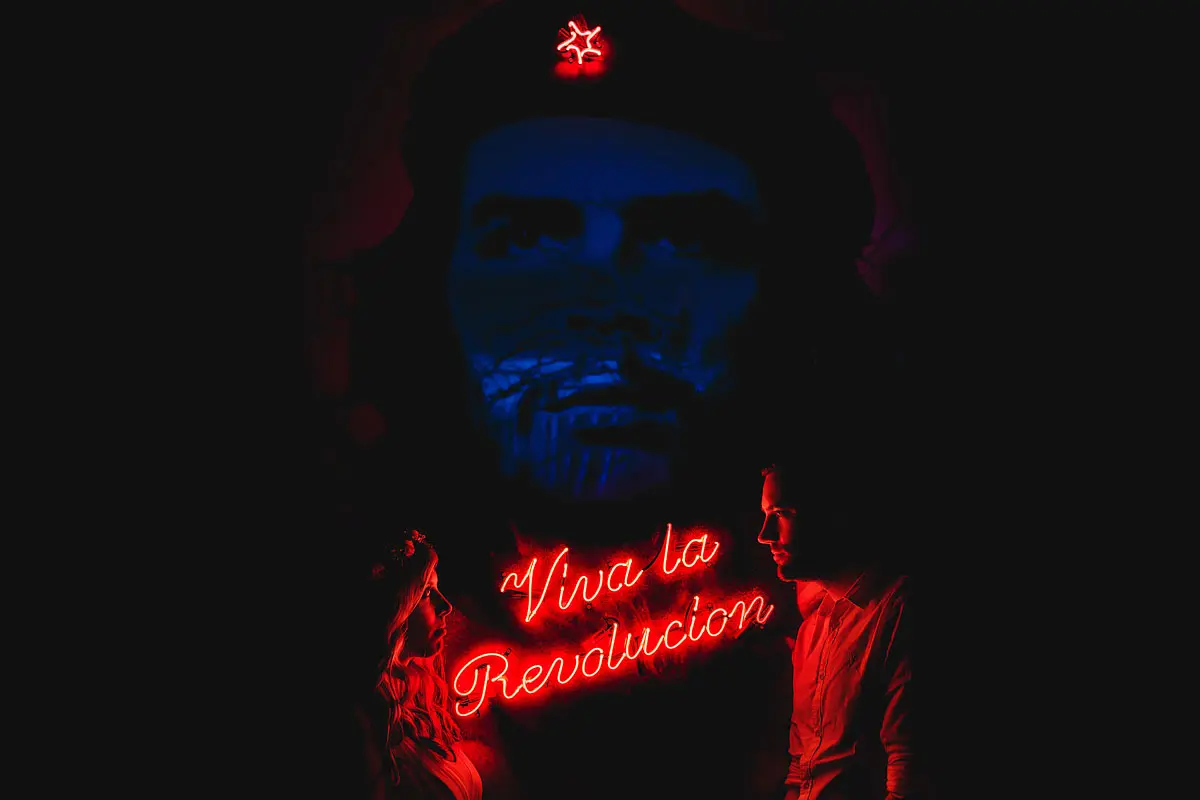 Artistic portrait of a bride and groom at a London wedding - artistic wedding photography by ARJ Photography®