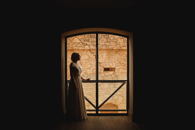 A peaceful wedding portrait of a bride on her wedding day - incredible wedding portraits by ARJ Photography®
