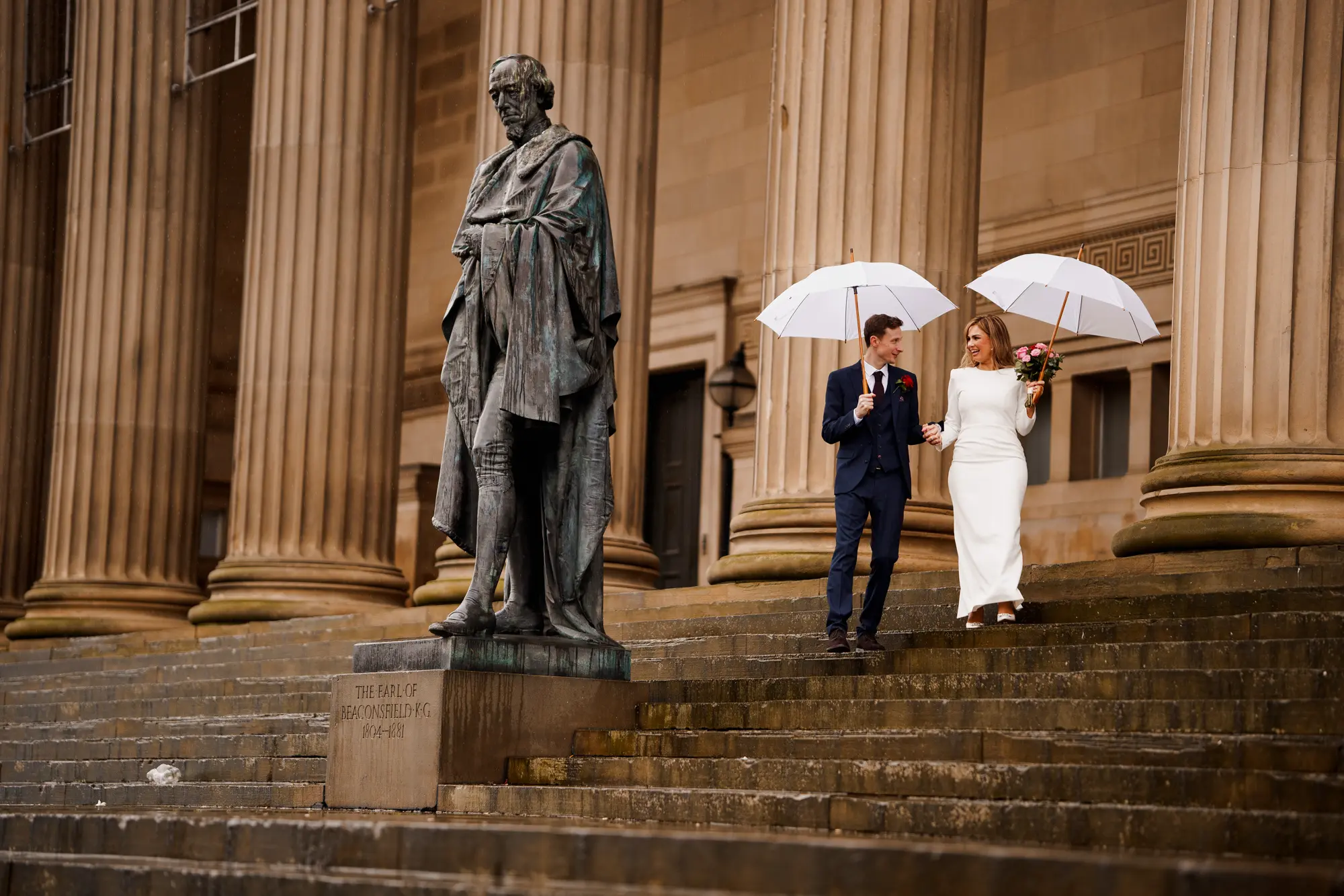 Scale and fabric wedding photography liverpool - winter wedding photography in a studio and warehouse!