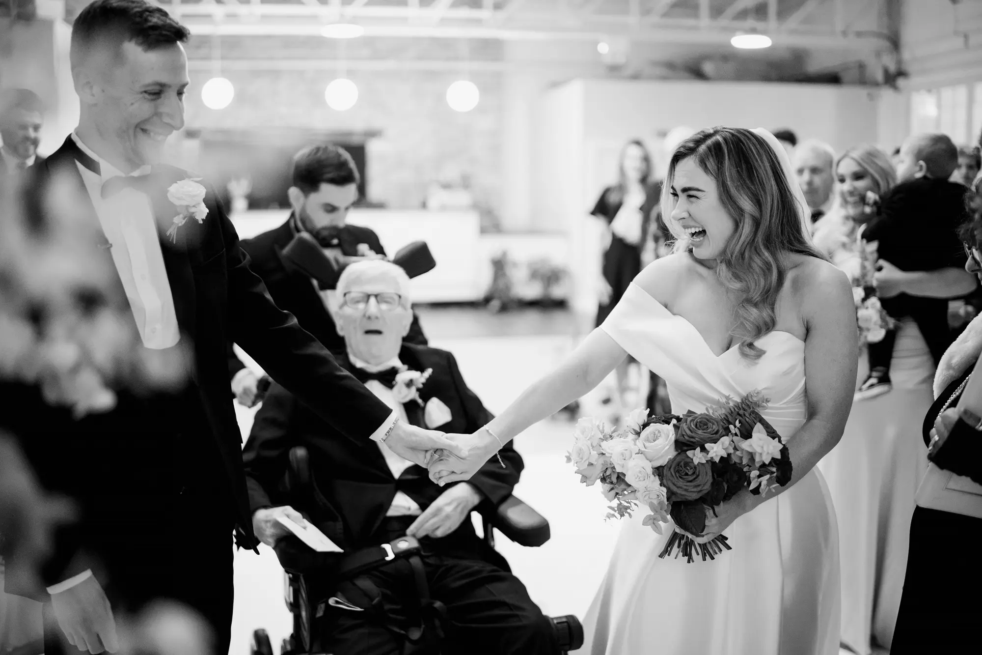 Scale and fabric wedding photography liverpool - winter wedding photography in a studio and warehouse!