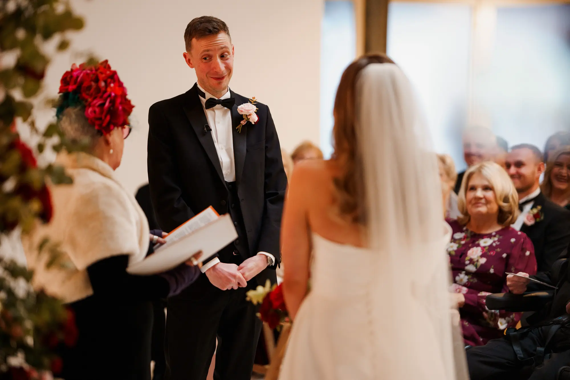 Scale and fabric wedding photography liverpool - winter wedding photography in a studio and warehouse!