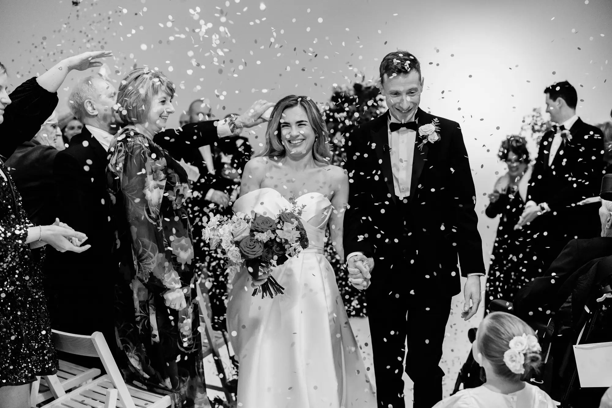 Scale and fabric wedding photography liverpool - winter wedding photography in a studio and warehouse!