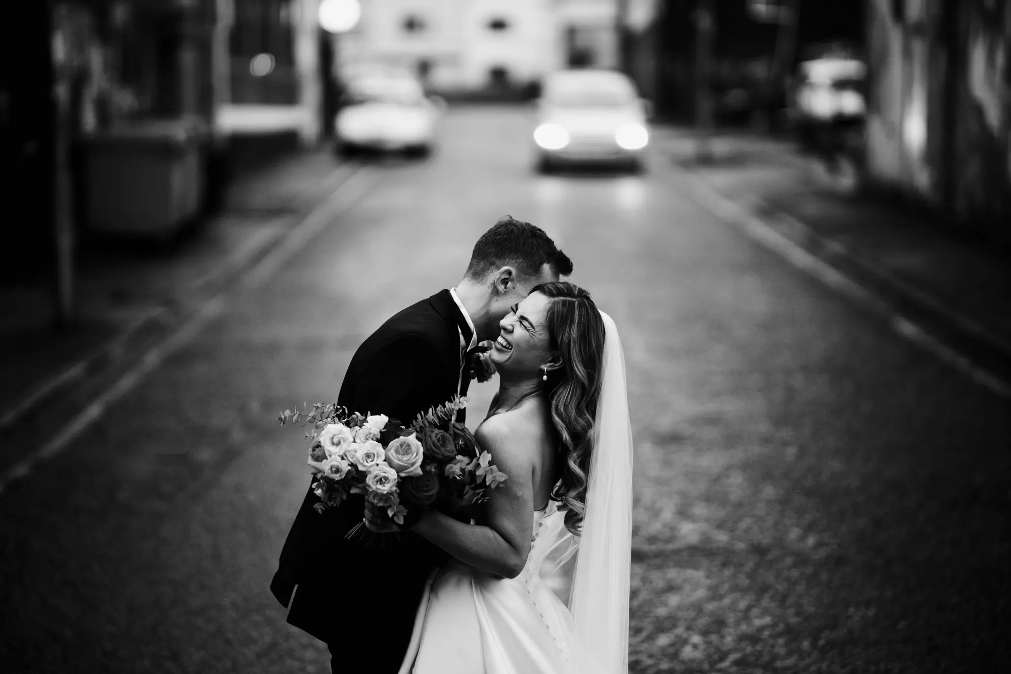 Scale and fabric wedding photography liverpool - winter wedding photography in a studio and warehouse!