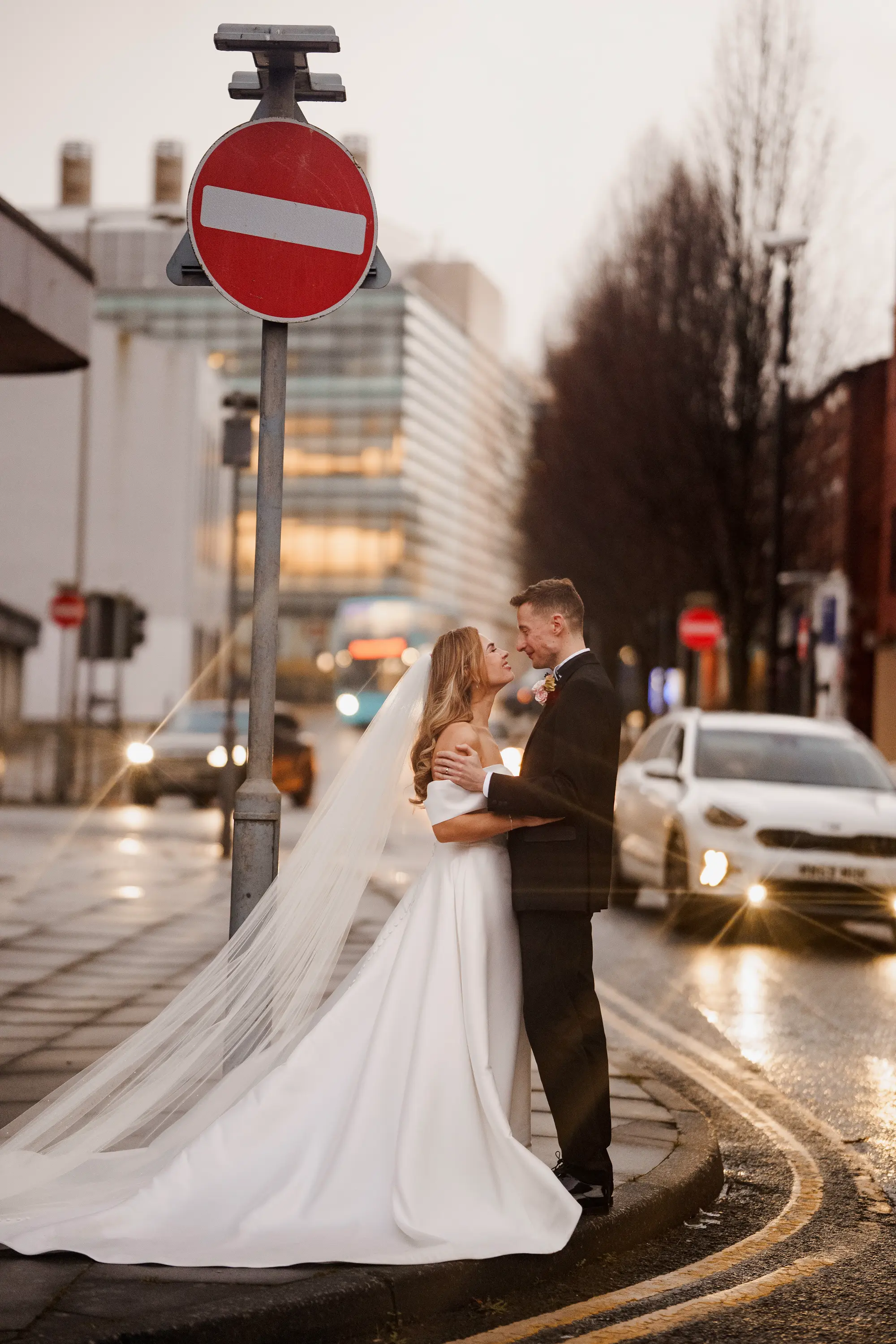 Scale and fabric wedding photography liverpool - winter wedding photography in a studio and warehouse!