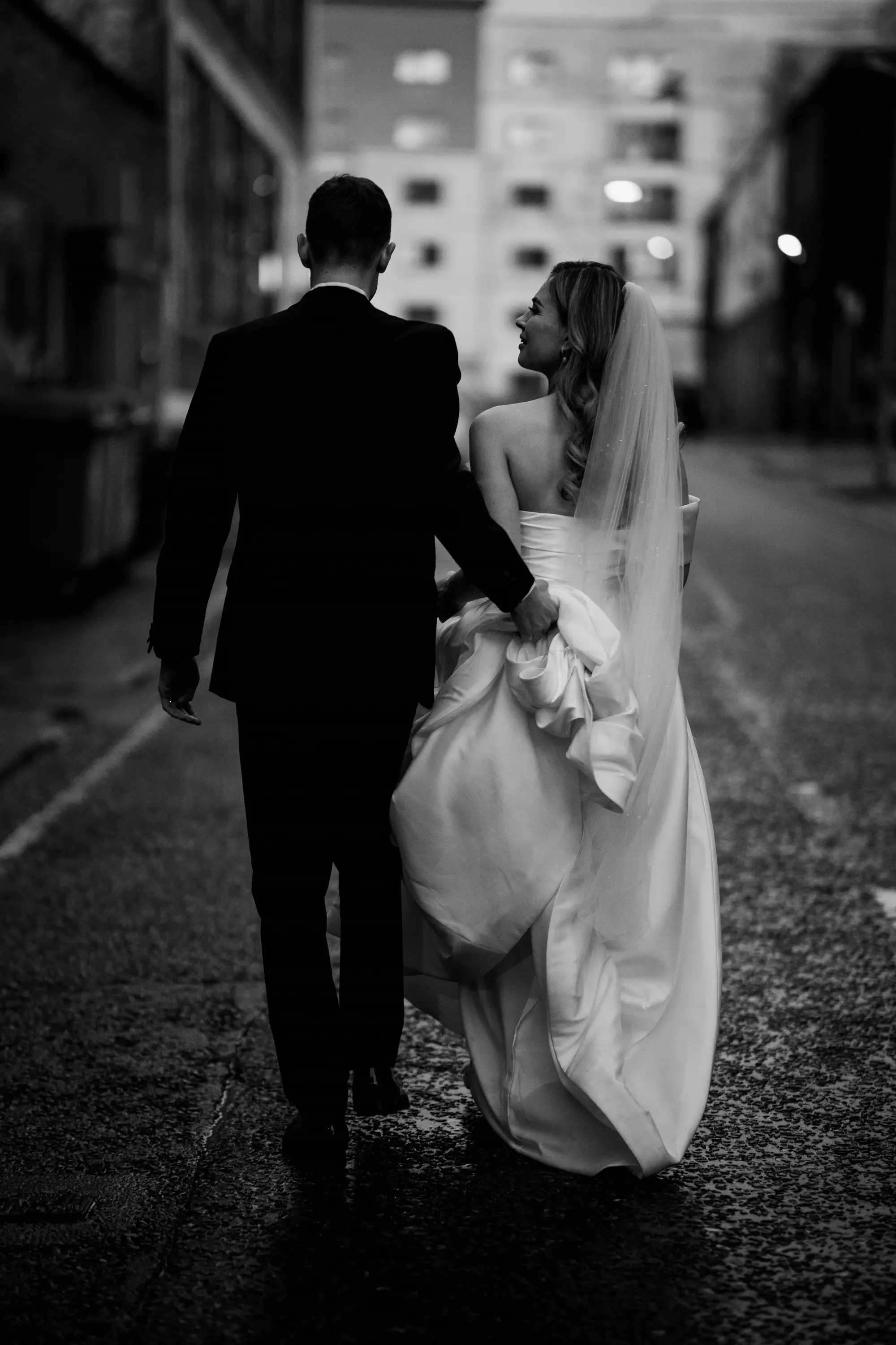 Scale and fabric wedding photography liverpool - winter wedding photography in a studio and warehouse!