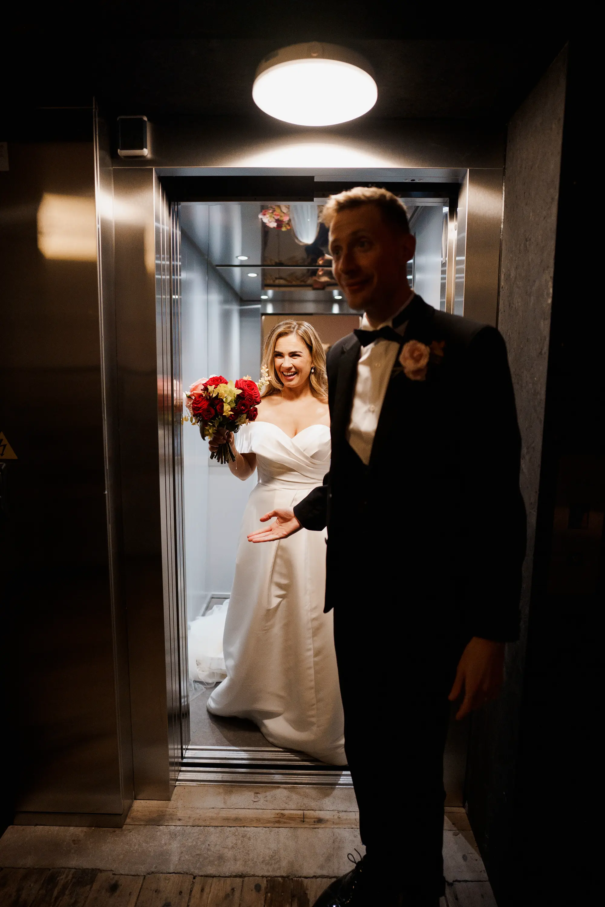 Scale and fabric wedding photography liverpool - winter wedding photography in a studio and warehouse!