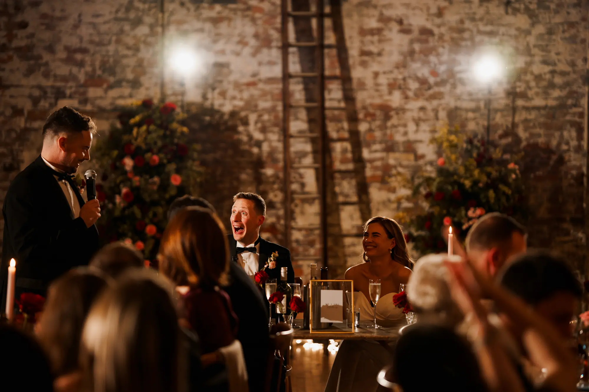 Scale and fabric wedding photography liverpool - winter wedding photography in a studio and warehouse!