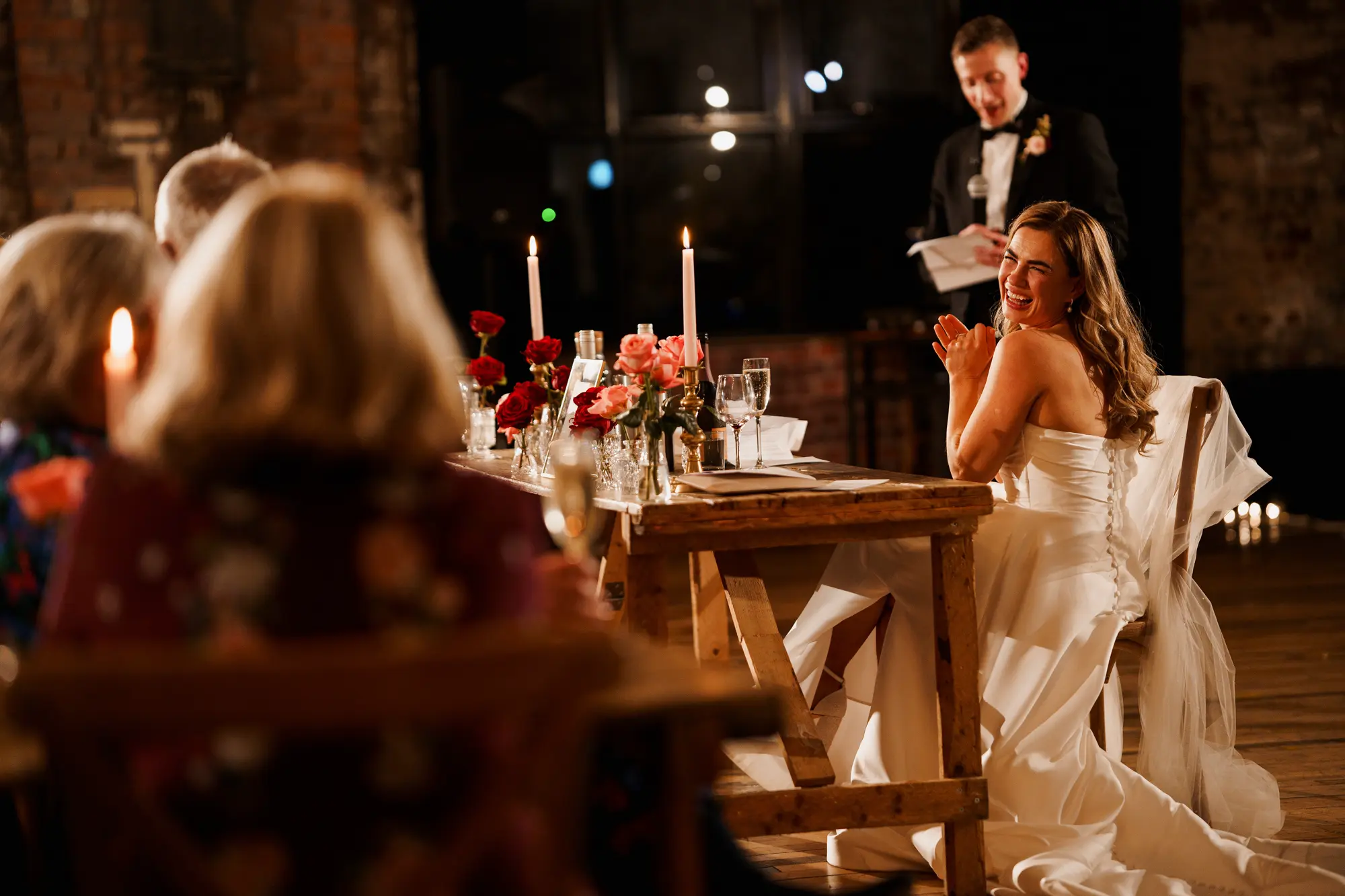 Scale and fabric wedding photography liverpool - winter wedding photography in a studio and warehouse!