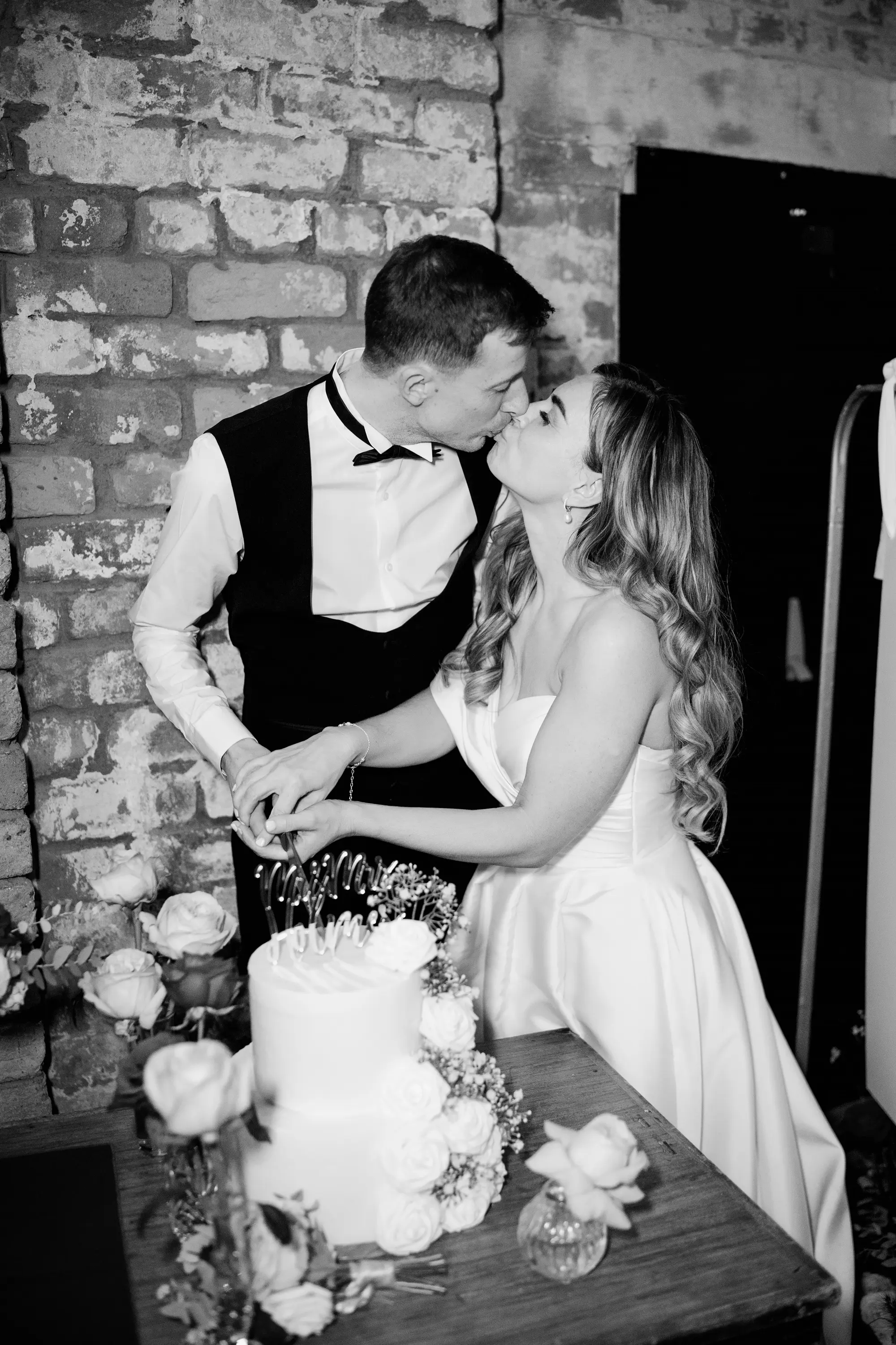 Scale and fabric wedding photography liverpool - winter wedding photography in a studio and warehouse!